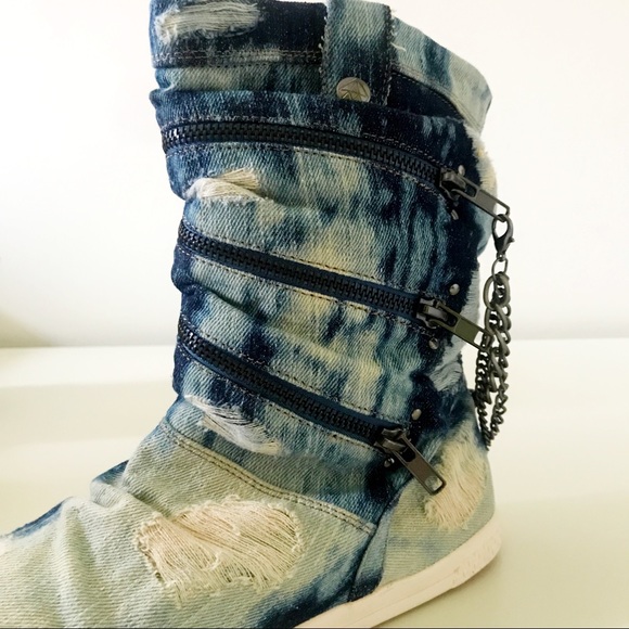 Rare Rock & Candy Revolution Boots Size 8 - Picture 3 of 6